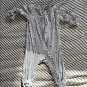 Carter’s light blue Sailboat footed sleeper